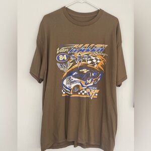Brown Van Halen Racing Graphic T-Shirt